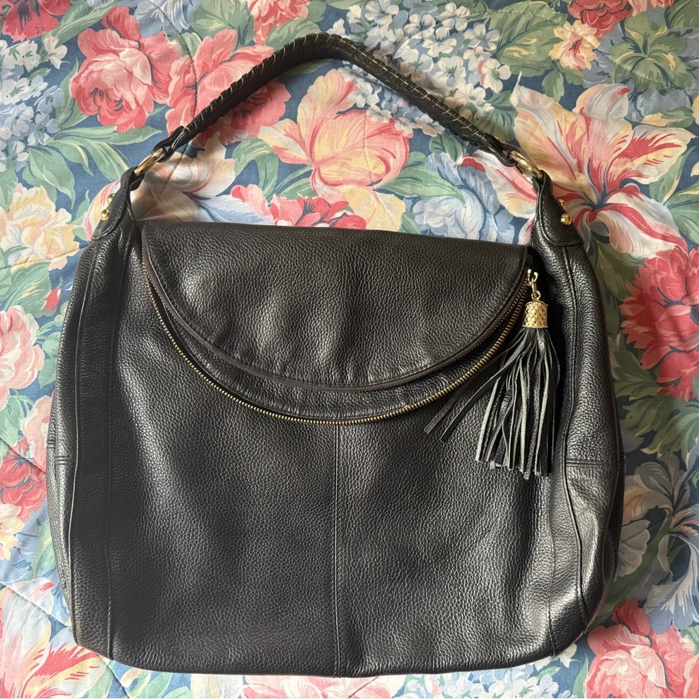 Onna Ehrlich black leather bag